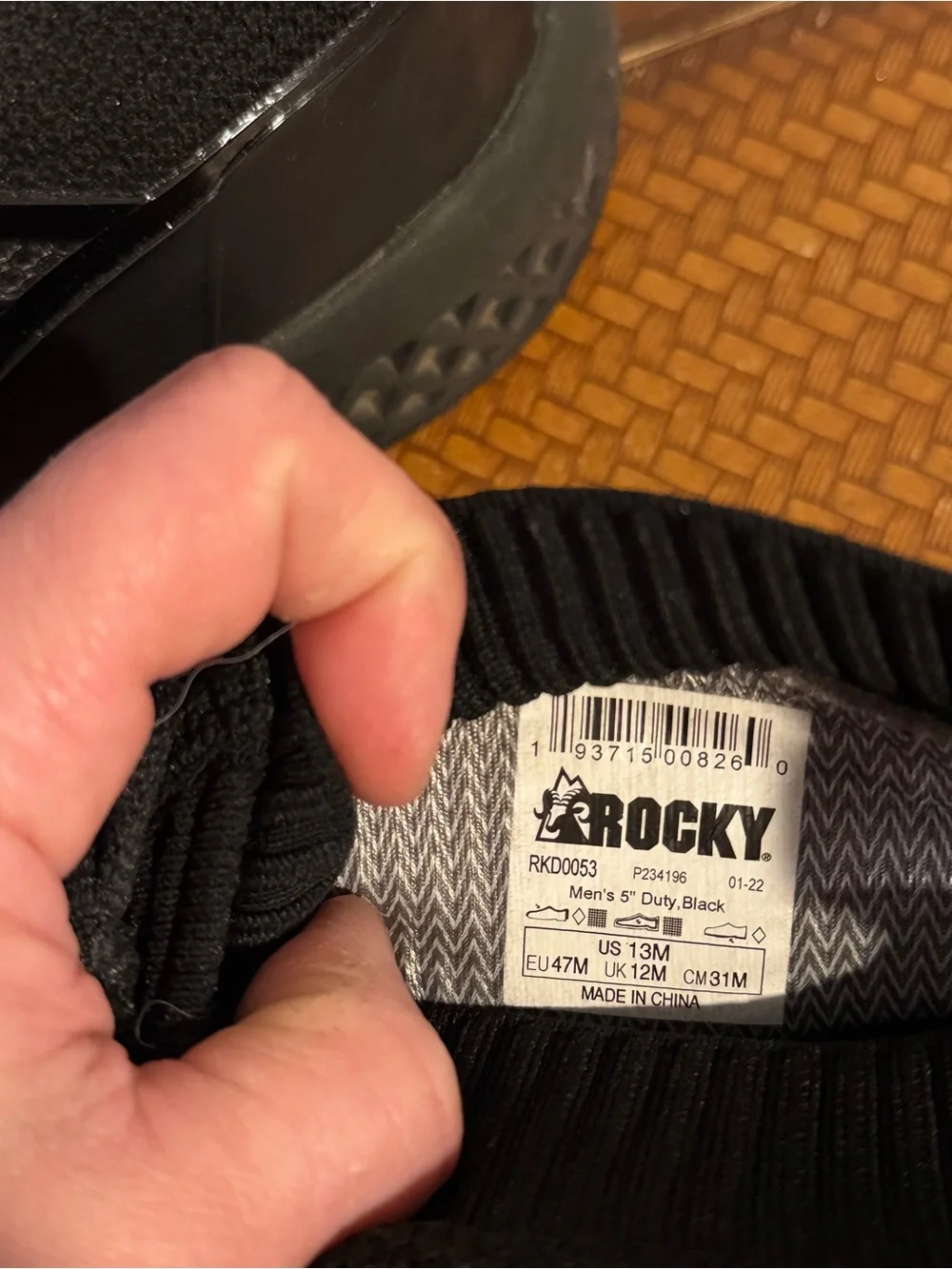 Men's Rocky Code Blue Knit Sport Public Service Boot